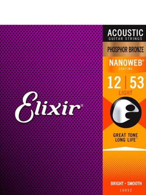 סט לאקוסטית ELIXIR NANO PHOS BRONZ 0.12