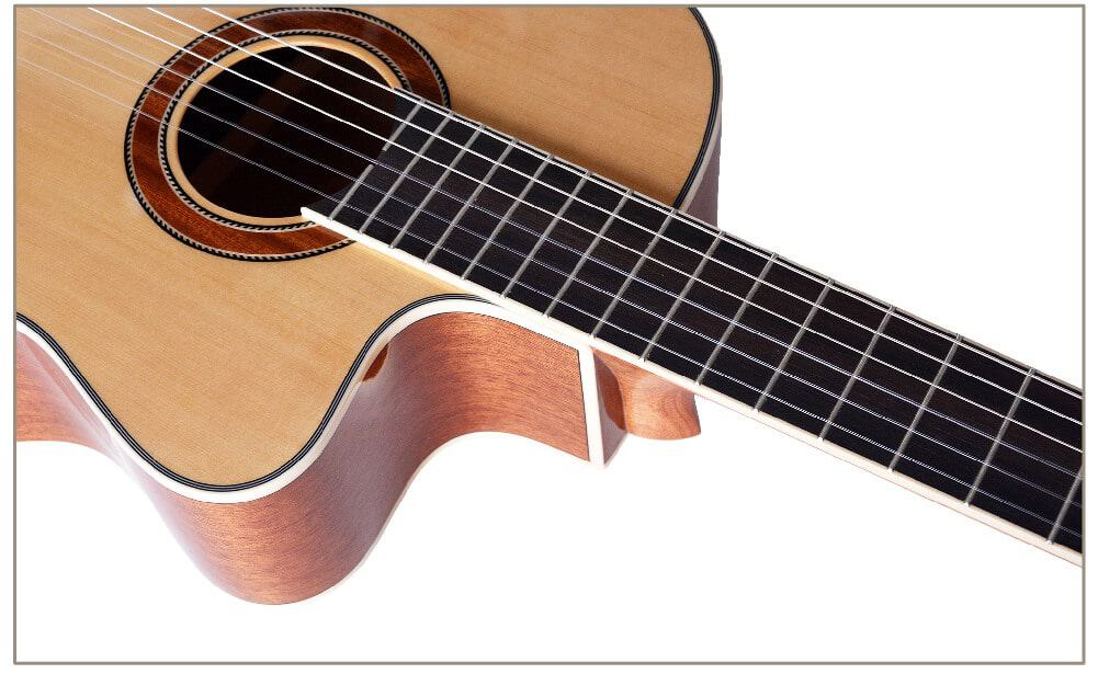 גיטרה קלאסית מוגברת - granadinas - YC -101 cut-way