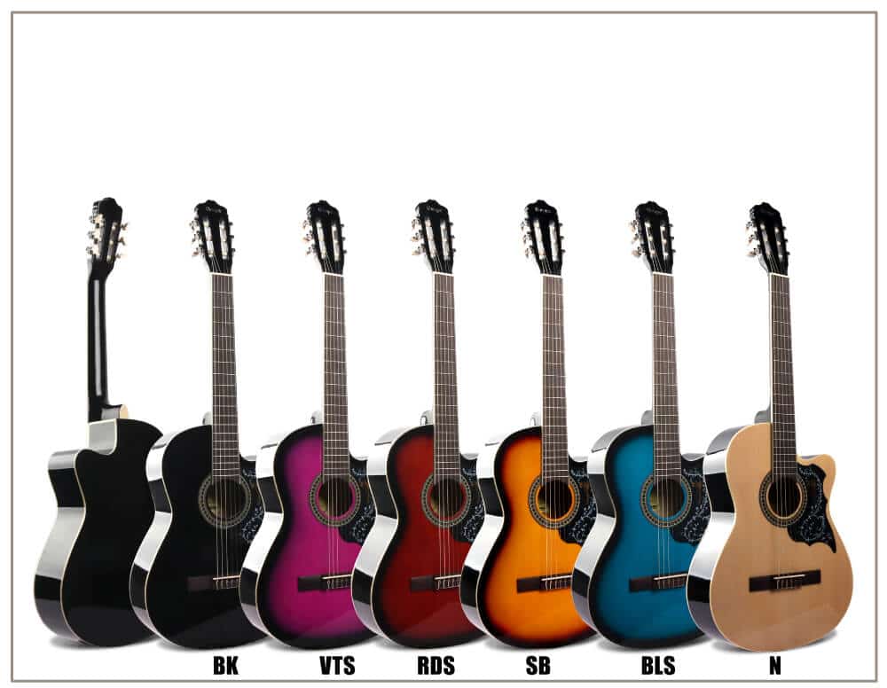 גיטרה קלאסית למתחילים – Malaguena AC -17C -צבעים של הגיטרה