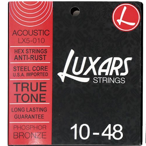 מיתרים לגיטרה אקוסטית - LUXARS - LX5 - 0.10
