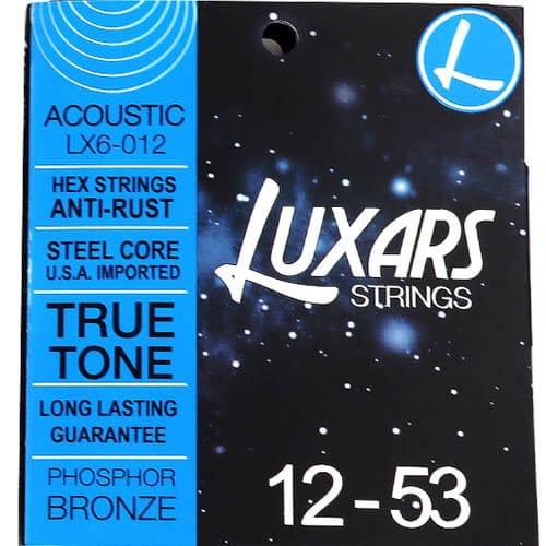 מיתרים לגיטרה אקוסטית - LUXARS - LX6 - 0.12