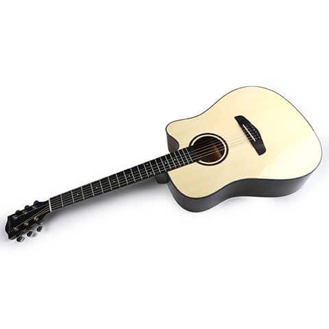 גיטרה אקוסטית- Deviser - L842- החלק הקמי של הגיטרה עם לוח האצבעות