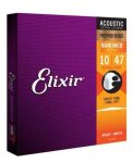 סט לאקוסטית ELIXIR NANO PHOS BRONZ 0.10