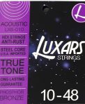 מיתרים לגיטרה אקוסטית - LUXARS - LX6 - 0.10