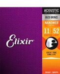 סט מיתרים לאקוסטית ELIXIR NANOWEB 0.11