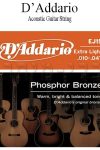 סט מיתרים לגיטרה אקוסטית- D'Addrio- EJ15